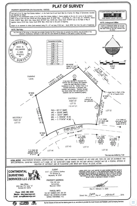 Lt53 Park Hill, Germantown, WI 53022