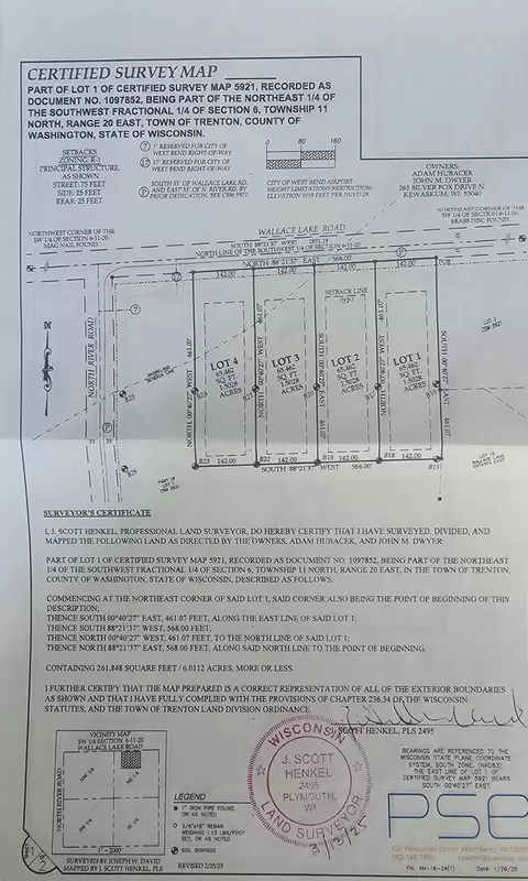 Lt4 Wallace Lake, Trenton, WI 53090