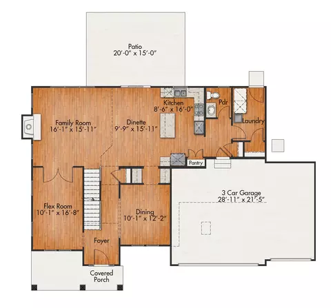 Floorplan - 3993 Whiting, Delavan, WI 53115 photo 4 of 6