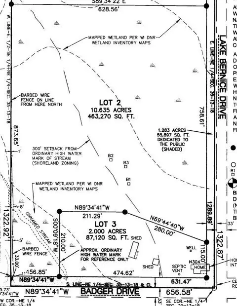 Lt2 Lake Bernice, Ashford, WI 53010