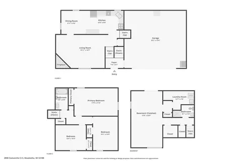 Floorplan - 2808 Comanche, Waukesha, WI 53188 photo 1 of 4