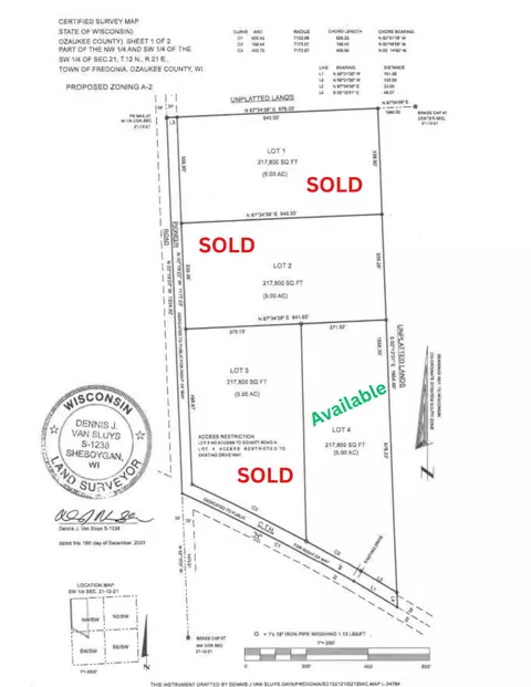 Lt4 Highway H, Fredonia, WI 53021