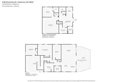 Floorplan - 4786 Riverview, Hubertus, WI 53033 photo 3 of 3