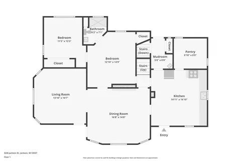 Floorplan - 3226 Jackson, Jackson, WI 53037 photo 4 of 5