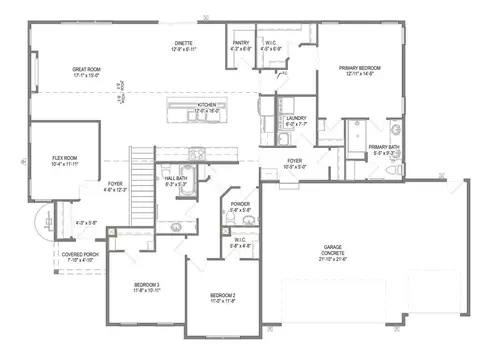 Floorplan - 438 Sandstone, Slinger, WI 53086 photo 1 of 1