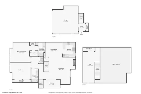 Floorplan - 2215 Circle Rdg #B, Delafield, WI 53018 photo 3 of 3