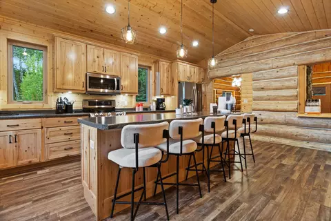 Kitchen - w7338 Flambeau River Road, Fifield, WI 54524 photo 6 of 7