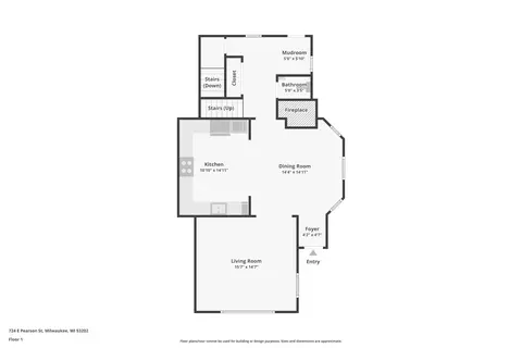 Floorplan - 724 E Pearson, Milwaukee, WI 53202 photo 3 of 3