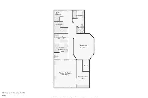 Floorplan - 724 E Pearson, Milwaukee, WI 53202 photo 2 of 3
