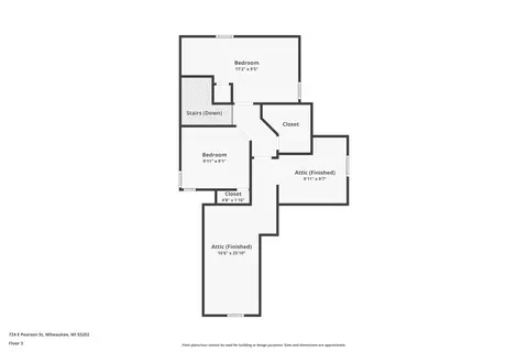 Floorplan - 724 E Pearson, Milwaukee, WI 53202 photo 1 of 3