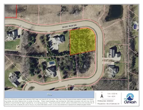 quail run drive, Oshkosh, WI 54904