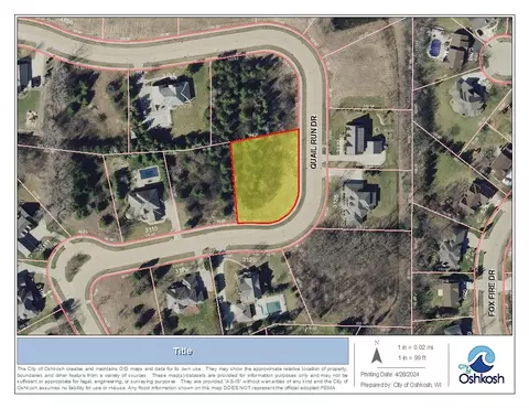 quail run drive, Oshkosh, WI 54904