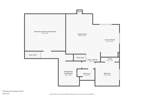Floorplan - 755 Maple Leaf Trl, Sobieski, WI 54171 photo 3 of 3