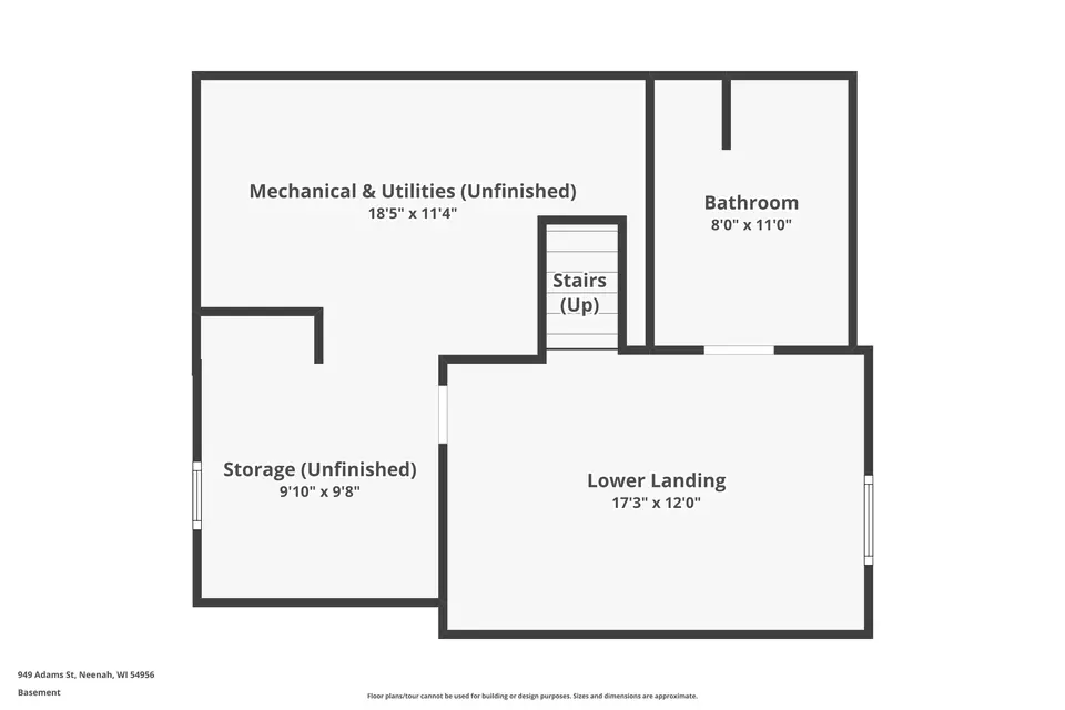 Floorplan - 949 Adams St, Neenah, WI 54956 photo 2 of 3