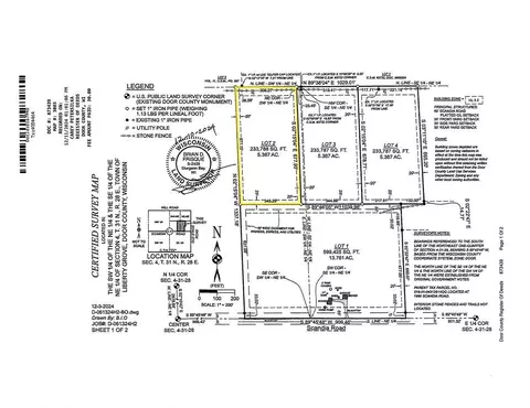scandia road, Sister Bay, WI 54234