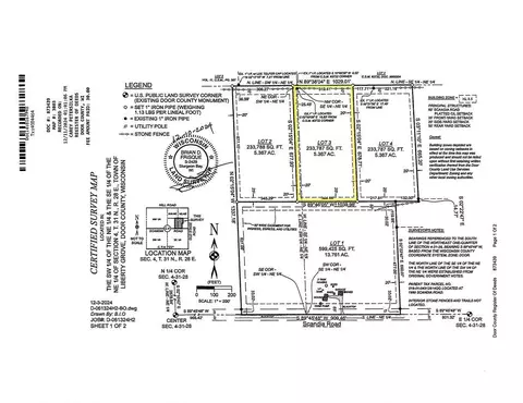 scandia road, Sister Bay, WI 54234