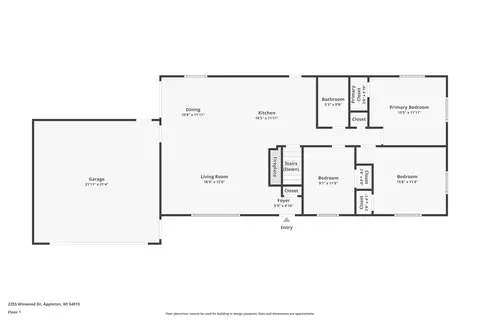 Floorplan - 2255 Winwood Dr, Appleton, WI 54915 photo 1 of 2