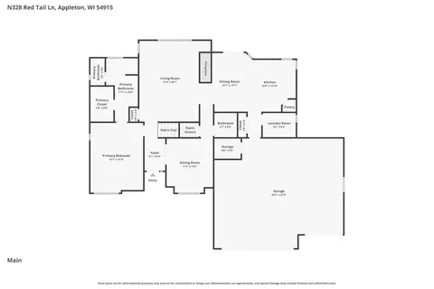 Floorplan - n328 Red Tail Lane, Appleton, WI 54915 photo 1 of 3
