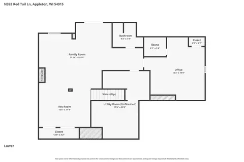 Floorplan - n328 Red Tail Lane, Appleton, WI 54915 photo 3 of 3