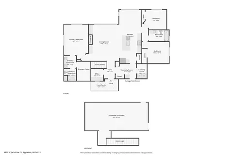 Floorplan - 4873 W Jack Pine Ct, Appleton, WI 54913 photo 1 of 2
