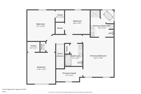 Floorplan - 4717 N Tanglewood Dr, Appleton, WI 54913 photo 3 of 3