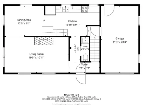 Floorplan - 308 E Glendale Ave, Appleton, WI 54911 photo 2 of 4