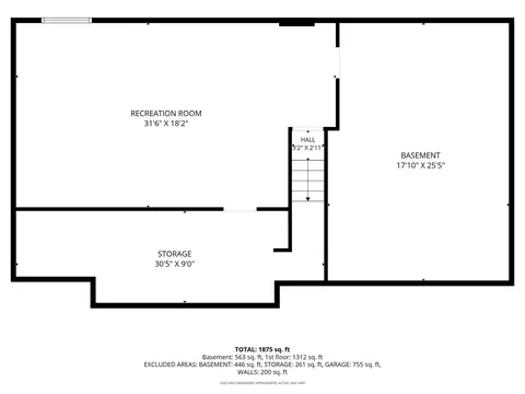 Floorplan - 567 Fair St, Wrightstown, WI 54180 photo 2 of 3