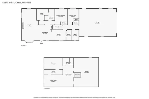 Floorplan - e2870 3rd Street, Casco, WI 54205 photo 1 of 1