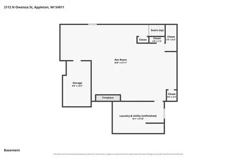 Floorplan - 2112 N Owaissa St, Appleton, WI 54911 photo 2 of 2