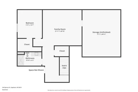 Floorplan - 244 E Spartan Dr, Appleton, WI 54913 photo 1 of 3