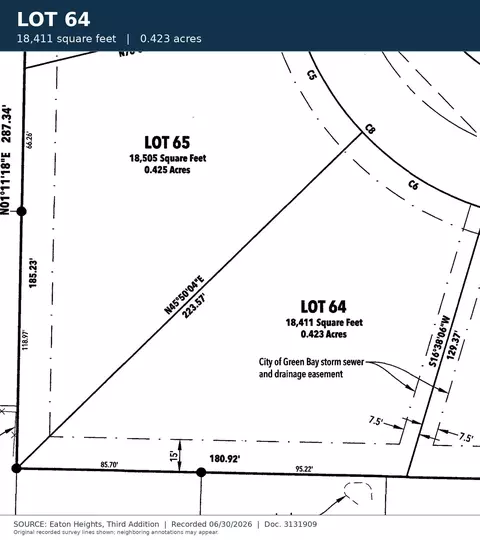 mendota drive, Green Bay, WI 54311