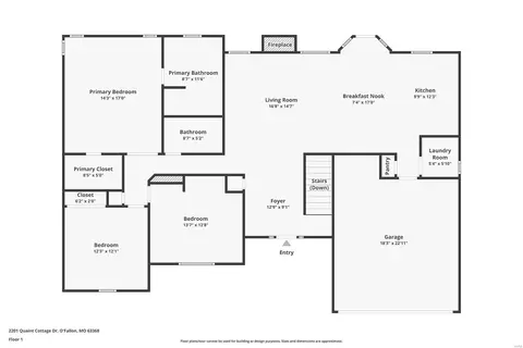 Floorplan - 2201 Quaint Cottage Dr, O'fallon, MO 63368 photo 1 of 2