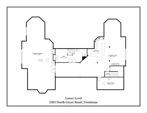 Floorplan - 2303 N Geyer Rd, Frontenac, MO 63131 photo 3 of 4