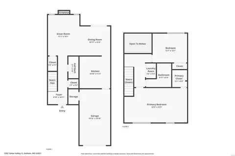 Floorplan - 1302 Tahoe Valley Ct, Ballwin, MO 63021 photo 3 of 3