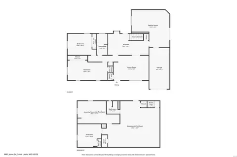 Floorplan - 9601 Jesse Dr, Affton, MO 63123 photo 3 of 3