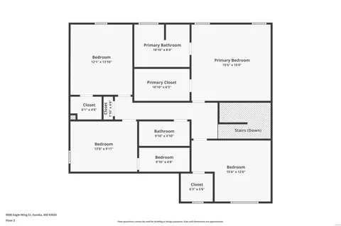 Floorplan - 5008 Eagle Wing Ct, Eureka, MO 63025 photo 2 of 4