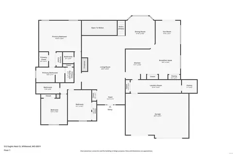 Floorplan - 512 Eagles Nest Ct, Wildwood, MO 63011 photo 1 of 3