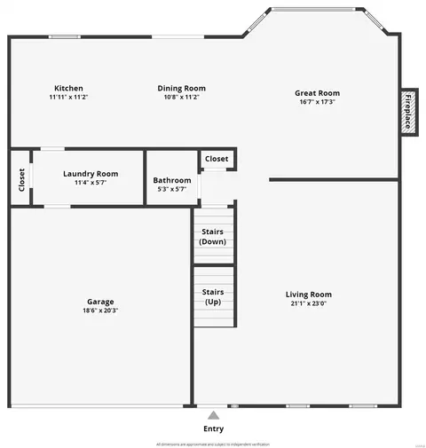 Floorplan - 394 Buckhurst Dr, Ballwin, MO 63021 photo 1 of 3