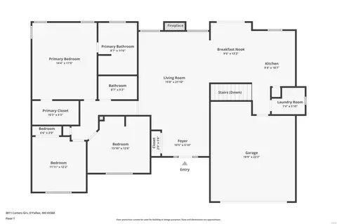 Floorplan - 2811 Carters Grv, O'fallon, MO 63368 photo 1 of 2
