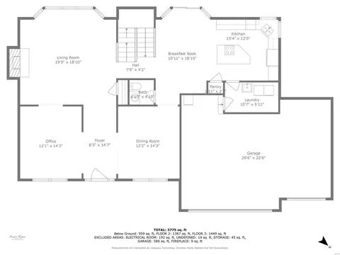 Floorplan - 1344 Kiefer Bluffs Dr, Ballwin, MO 63021 photo 3 of 4