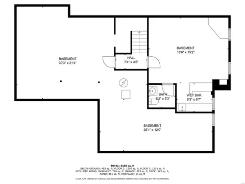 Floorplan - 3 Chastain Ct, O'fallon, MO 63368 photo 1 of 7