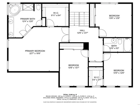 Floorplan - 3 Chastain Ct, O'fallon, MO 63368 photo 3 of 7