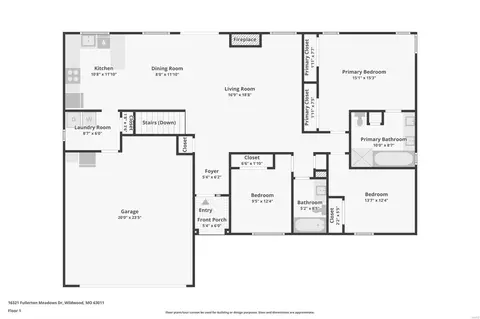 Floorplan - 16321 Fullerton Meadows Dr, Wildwood, MO 63011 photo 3 of 3