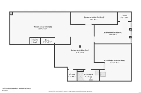 Floorplan - 16321 Fullerton Meadows Dr, Wildwood, MO 63011 photo 1 of 3