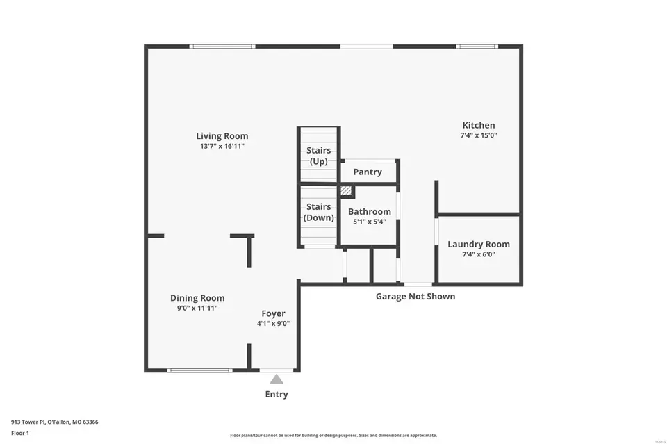 Floorplan - 913 Tower Pl, O'fallon, MO 63366 photo 1 of 2