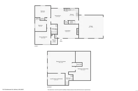 Floorplan - 1137 Shadowoak Dr, Ballwin, MO 63021 photo 1 of 2