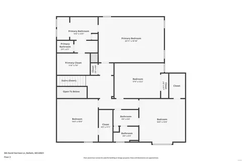 Floorplan - 365 David Harrison Ln, Ballwin, MO 63021 photo 2 of 3