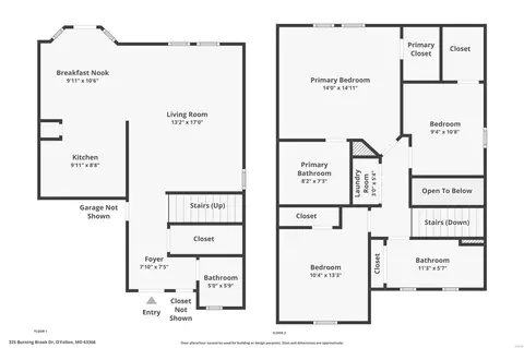 Floorplan - 325 Burning Brook Dr, O'fallon, MO 63366 photo 1 of 1