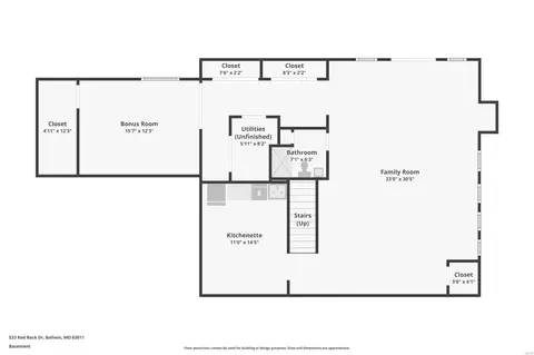 Floorplan - 533 Red Rock Dr, Wildwood, MO 63011 photo 2 of 4