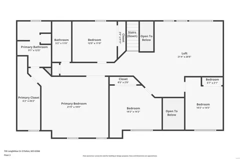 Floorplan - 735 Longfellow Cir, O'fallon, MO 63366 photo 2 of 3